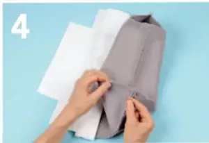 корзина для хлеба из ткани шаблон и выкройка