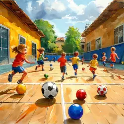 Юные футболисты 3-5 лет. Подвижная игра