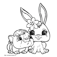 Раскраска - Littlest Pet Shop - Маленький зоомагазин