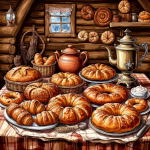 Горячи калачи из русской печи! Русские современные посиделки (5-6-е классы)